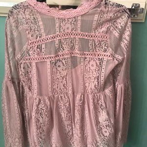 Lilac Lace Blouse